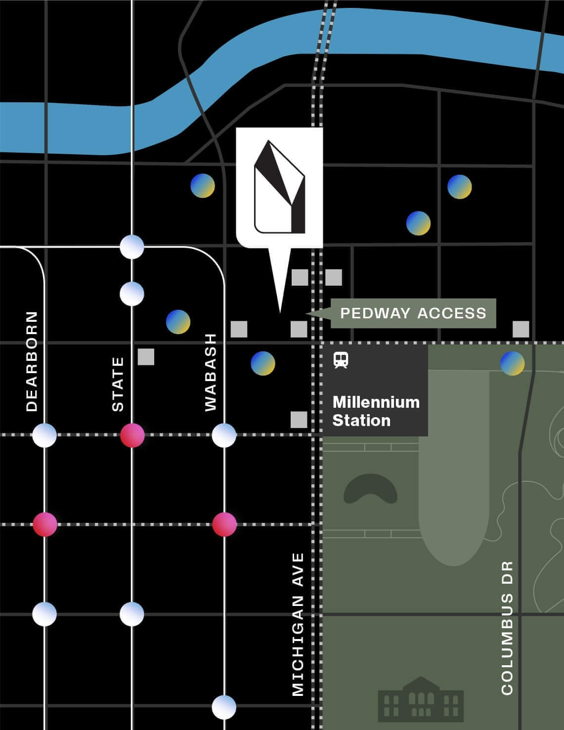 The Diamond transit map